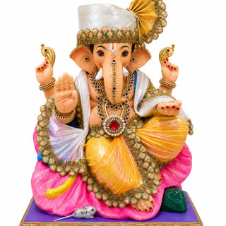 Decorated Jaswand Ganesha "18