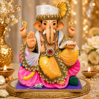 Decorated Jaswand Ganesha "18