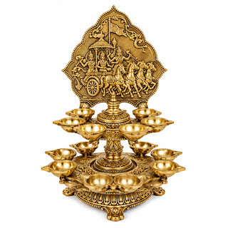 Fancy Mahabharat Diya Oil Lamp