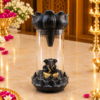 Glass Smoke Fountain - Ganesh
