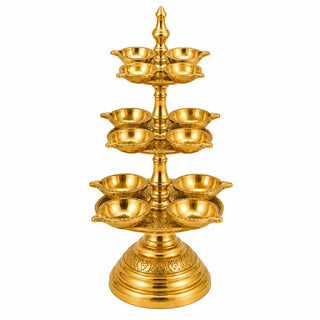 Metal Diya Stand 3 Layers
