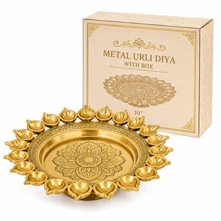 Metal Urli Diya With Box 10"