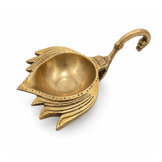 Brass Aarti Lumandan Lotus Diya