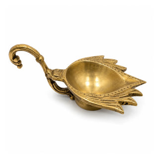 Brass Aarti Lumandan Lotus Diya