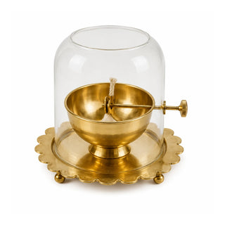 Brass Akhand Diya Adjustable Wick