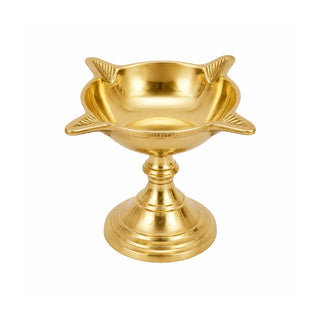 Brass Charmukhi Diya With Stand