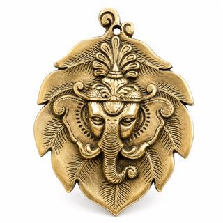 Brass Hanging Ganesh Ji 8"