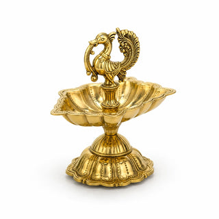 Brass Mini Mahabharat Diya 4"