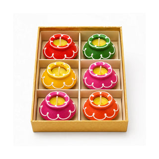 Diya Coloured Set 6