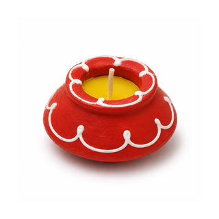 Diya Coloured With Wax Set 4