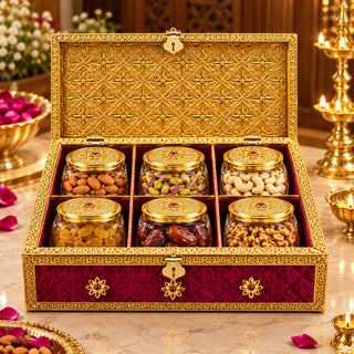 Dry Fruit Box - For 6 Glasses Jar