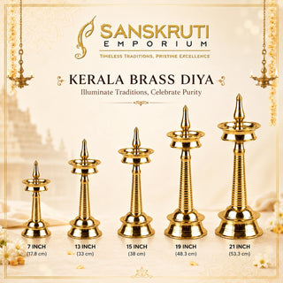 Brass Kerala Diya 13"