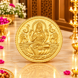 Gold Lakshmi Coin