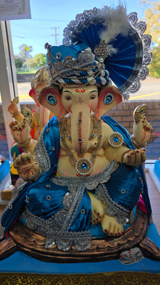 Premium Diamond Decorated Load Maysoori Ganesha - 20"