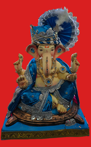 Premium Diamond Decorated Load Maysoori Ganesha - 20"