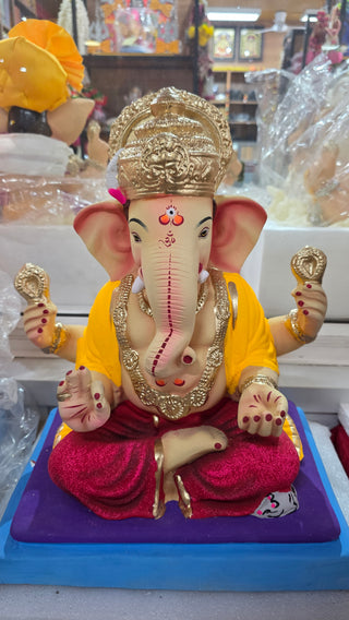 Jilbya Ganesh 18" - Red Dhoti