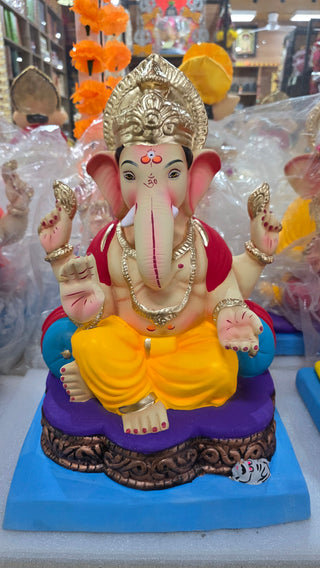 Aadi Ganesh Idol 18" - Yellow Dhoti
